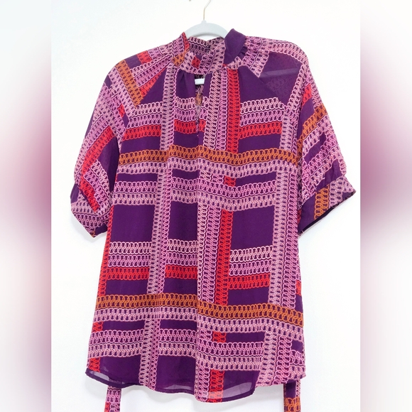7th Ave Spiral Print Fall Blouse 👚 - Picture 1 of 6